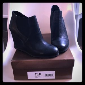 Audrey Brooke Wedge Ankle Booties